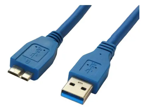 Cable USB Para Disco Duro Externo 3.0 De 1.5 Metros Largo Azul