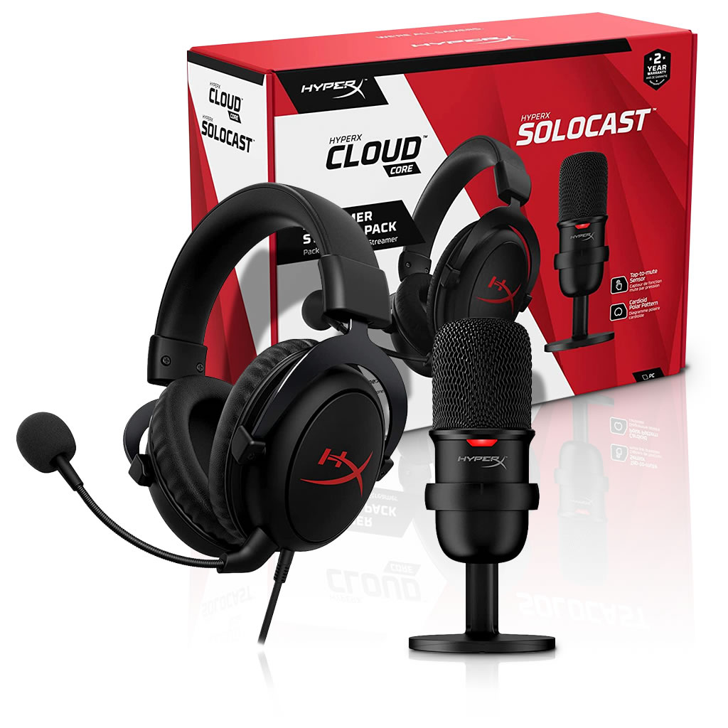 Bundle HYPERX SOLOCAST & CLOUD CORE - AP Computadores