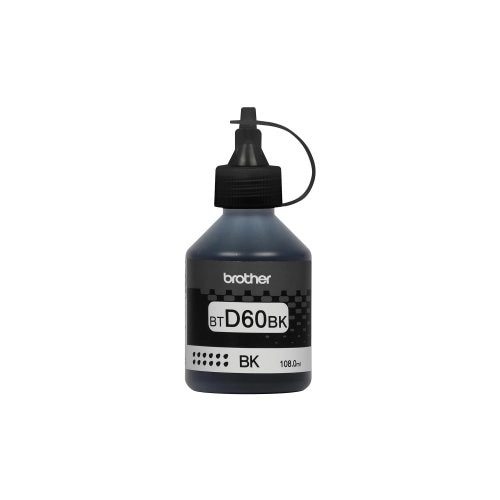 Tinta Brother BTD60BK Original Negra Ultra Rendimiento - 6500 páginas de impresión continua - Imagen 1