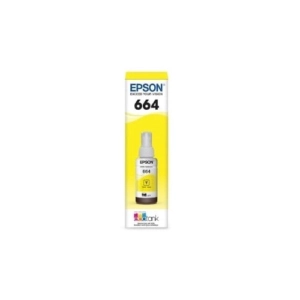 Tinta Original Epson T664 Amarilla 70ml para Impresoras EcoTank L200/L210/L355 - Máximo Rendimiento - Imagen 1