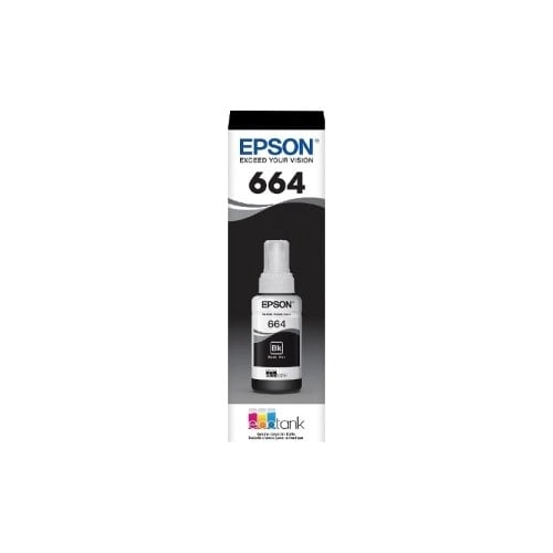 Tinta Original Epson T664 Negro para L200/L210/L355 - 70ml Calidad Profesional Garantizada - Imagen 1