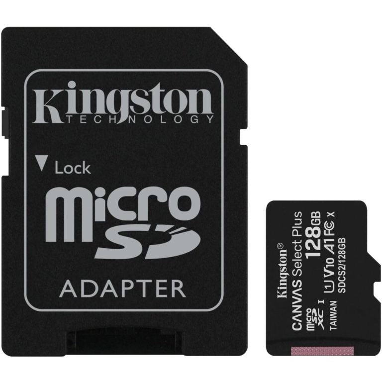 Kingston Canvas Select Plus 128GB MicroSDXC - Tarjeta Memoria Ultra Rápida 100MB/s para Móviles - Imagen 1
