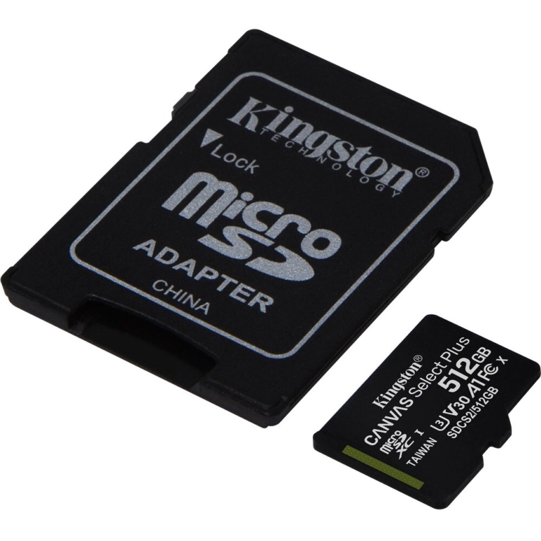 Kingston Canvas Select Plus 512GB microSDXC - Tarjeta Ultra Rápida 100MB/s para Móviles y Cámaras - Imagen 1