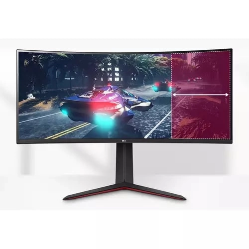 Monitor Gamer LG UltraGear 34GP63A-B Curvo 34" UltraWide QHD 160Hz para Gaming Profesional - Imagen 1