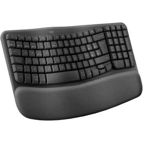 Logitech Wave Keys - Teclado Ergonómico Inalámbrico con Reposamuñecas Memoria Viscoelástica - Imagen 1