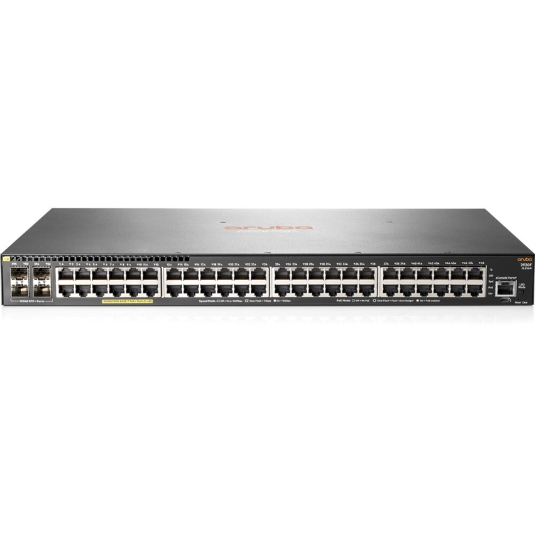 Switch HPE Aruba 2930F 48 Puertos PoE+ Gigabit con 4 SFP+ 10GbE Capa 3 - Imagen 1