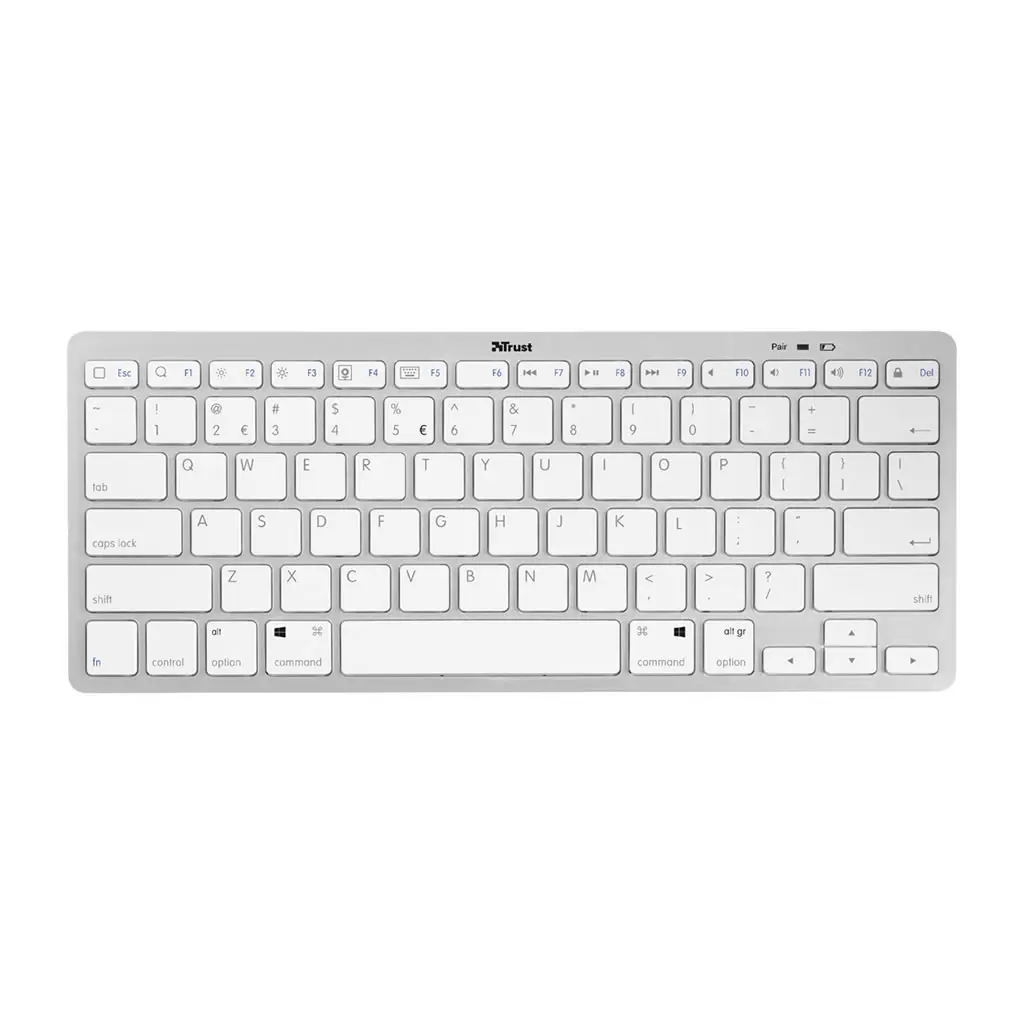 Teclado TRUST NADO BLUETOOTH BLANCO AP Computadores