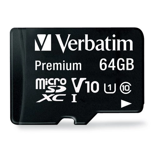 Verbatim Premium microSDXC 64GB Clase 10 - Memoria Ultra Rápida 90MB/s con Adaptador SD - Imagen 1